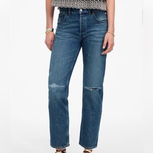 Madewell Dean Easy Straight Crop - Labette Wash